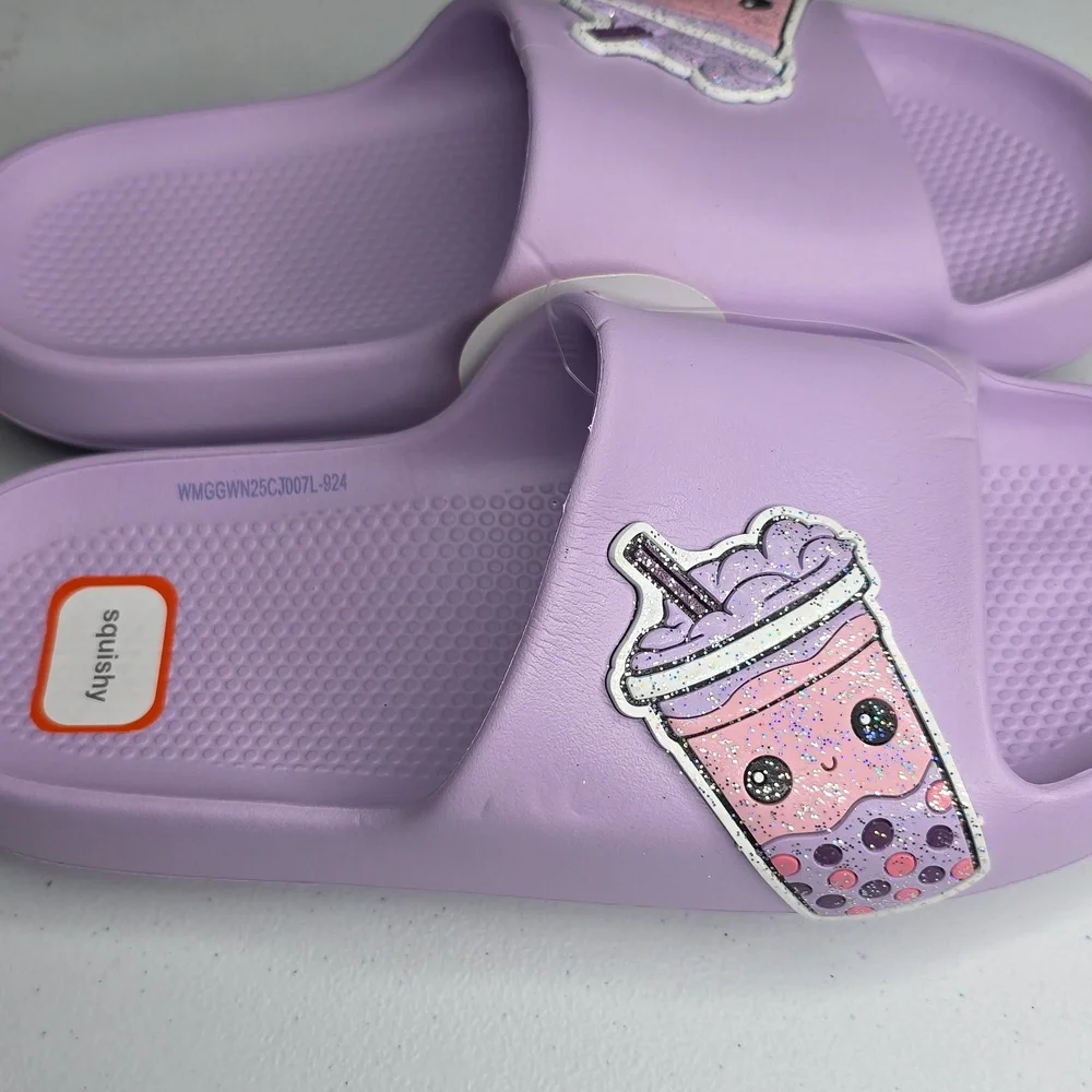Wonder Nation Purple Kids Slippers